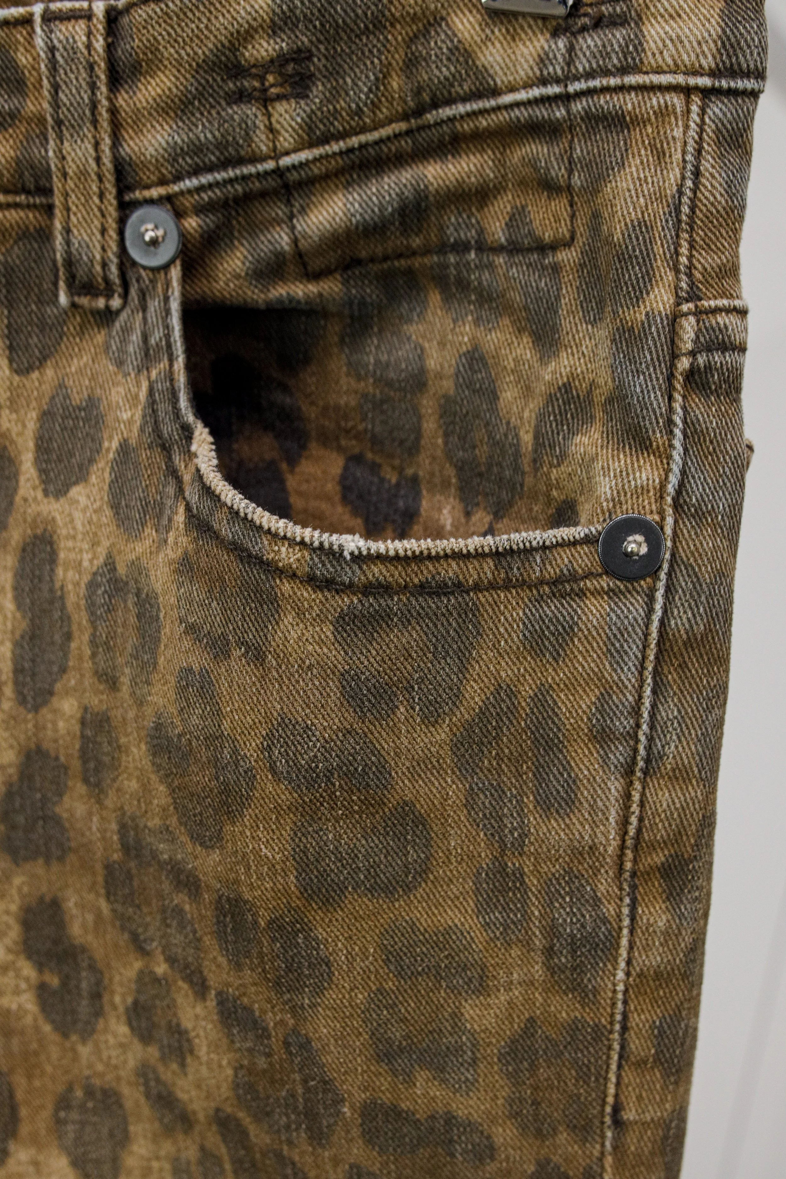 R13 leopard deals jeans